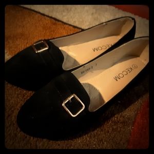 Black Velvet Loafers